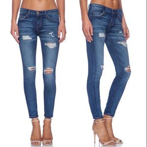 Current Elliott Stiletto Distressed Skinny Jeans